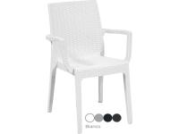 Foto poltrone in polipropilene intreccio rattan stampato per arredo esterno terrazze giardini bar pizzerie ristorante