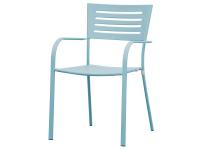 Foto sedie in ferro con braccioli per arredi esterni per bar ristorante pizzerie