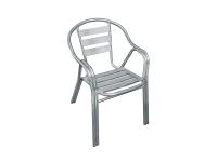 Foto sedie esterno in alluminio con braccioli per arredo bar ristorante