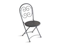 Foto sedie aosta pieghevoli per arredo esterno bar hotel alberghi ristorante color antracite