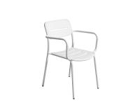 Foto sedie in ferro per arredo esterno ristorante bar pizzeria piscina giardino color bianco