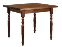 Foto tavolo rettangolare con gambe tornite 150x80