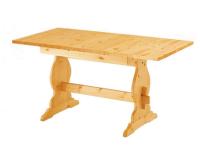 Foto tavolo allungabile in legno di pino massello gambe fratino 130/170