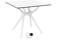 Foto tavoli in polipropilene con piano in stratificato hpl per arredo contract alberghi bar ristoranti uso interno ed esterno