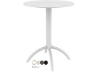 Foto tavoli tondi in poliproplene con base centrale per arredamento bar ristorante pizzeria arredo esterno