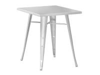 Foto tavoli isernia in lamiera galvanizzata 60x60 stile industrial arredo esterno bar ristorante