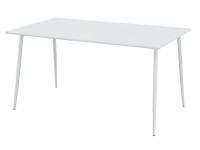 Foto tavolo per arredo bar terrazza piscina esterno in ferro trattato antiruggine color bianco