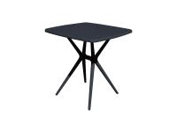 Foto tavolo per arredo esterno bar ristorante pizzeria 70 x 70 cm in polipropilene con aggiunta di fibra di vetro