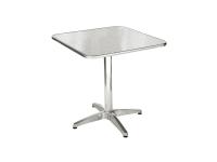 Foto tavoli olbia per arredo esterno bar ristorante con base centrale e piano quadrato 70x70 con bordo arrotondato