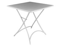 Foto tavoli fermo quadrato in ferro pieghevole 70 × 70 cm color avorio arredo esterno bar ristorante