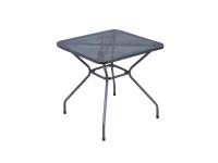 Foto tavoli carrara quadrato 70×70 cm in ferro color grigio antracite per arredo bar ristorante pizzeria gelateria