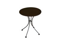 Foto tavoli esterno bar ristorante tondi diametro 60 cm colore nero trattato antiruggine