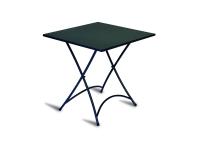 Foto tavoli grosseto quadrato 70×70 cm pieghevole in ferro colore nero per arredo bar ristorante esterno