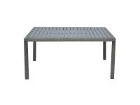 Foto tavolo rettangolare 150×90 cm wicker spazzolato color avana con piano in resin wood