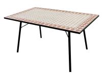 Foto tavolo mosaico per arredo esterno 150x90