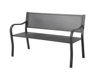 Foto panca in ferro verniciato color antracite per arredo giardino bar ristorante