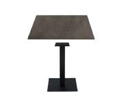 Foto tavoli carpi arredo bar ristorante pizzeria pub basamento in ghisa colore antracite con piano hpl stratificato colore antracite