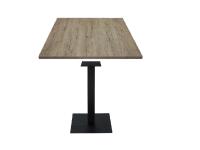 Foto tavoli napoli bar ristorante osterie pub con base ghisa nera e piano rovere anticato shabby industrial