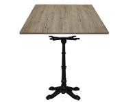 Foto tavoli salerno arredamento pizzerie bar ristorante con basamento ghisa bistrot e piano rovere anticato