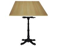 Foto tavoli sassari per arredo birrerie bar ristorante con base centrale ghisa con piano faggio naturale