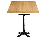 Foto tavoli pescara per arredamento ristorante bar con base ghisa bistrot e piano rovere nodato