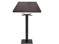 Foto tavoli siracusa per arredo gelaterie bar pizzeria base ghisa colore nero e piani in finitura wengè