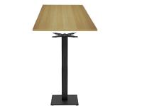 Foto tavoli alti bolzano per arredo snack bar ristorante con basamento in ghisa e piano faggio naturale