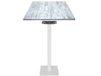 Foto tavoli udine per arredamento pasticceria bar ristorante con basamento ghisa bianco e piano bianco shabby chic