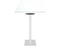 Foto tavoli alti cesena per arredamento trattoria bar ristorante con basamento centrale bianco e piano bianco stile moderno