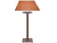 Foto tavoli alti catanzaro per arredamento trattorie bar ristoranti con basamento ghisa bronzo e piano ciliegio