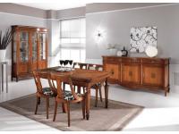 Foto sala da pranzo completa in legno in stile classico arte povera