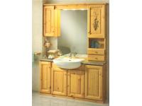 Foto bagno in legno massello di pino finitura naturale per arredamenti in stile rustico