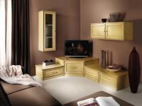 Foto composizione soggiorno modulare in legno di frassino per arredi in stile contemporaneo e moderno