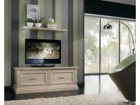 Foto soggiorno in legno in stile shabby provenzale bianco pennellato brown