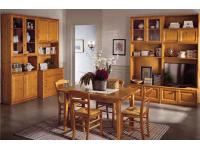 Foto soggiorno living completo per salotto in legno massello in stile rustico