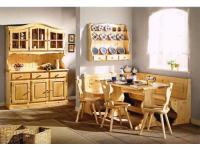 Foto composizione soggiorno taverna cucina in legno massello per arredamenti stile rustico country provenzale