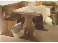 Foto composizione soggiorno cucina taverna in legno di pino per arredamenti in stile rustico country