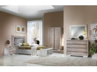 Foto camera da letto in legno in stile moderno contemporaneo