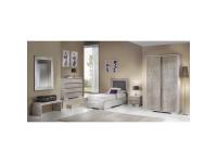 Foto camera da letto in legno per arredamenti in stile moderno contemporaneo