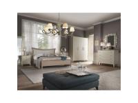 Foto camere da letto in legno in stile moderno contemporaneo bicolore bianco e cappuccino