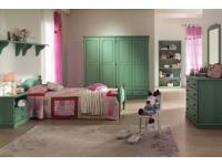 Foto camere da letto in legno di pino per arredo rustico country contract alberghi hotel color verde