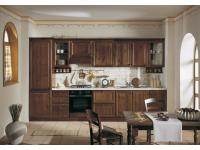 Foto cucine in stile rustico classico country in legno massello color noce