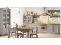 Foto cucina in legno per arredi in stile moderno country in color grigio coloniale