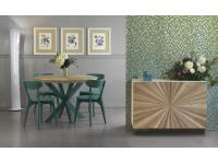 Foto composizione soggiorno in legno, stile fascio di raggi.