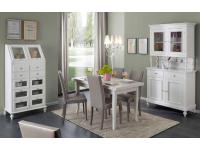 Foto composizione soggiorno laccato bianco