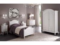 Foto composizione camera laccato bianco