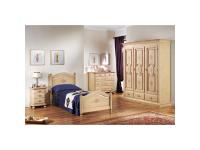 Foto cameretta in legno per arredi in stile laccato decorato color avorio profilo rosa antico