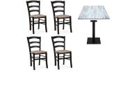 Foto set schio sedie tavoli per arredamento bar ristorante piadineria stile rustico vintage provenzale