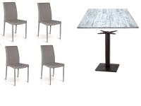 Foto set agrigento con sedie moderne e tavolo shabby per arredamento bar ristorante pizzeria