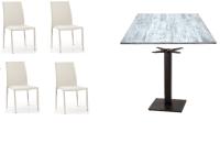 Foto set trapani tavoli e sedie per ristorante bar pizzeria stile moderno provenzale